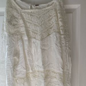 Free people size Xl white top NWOT